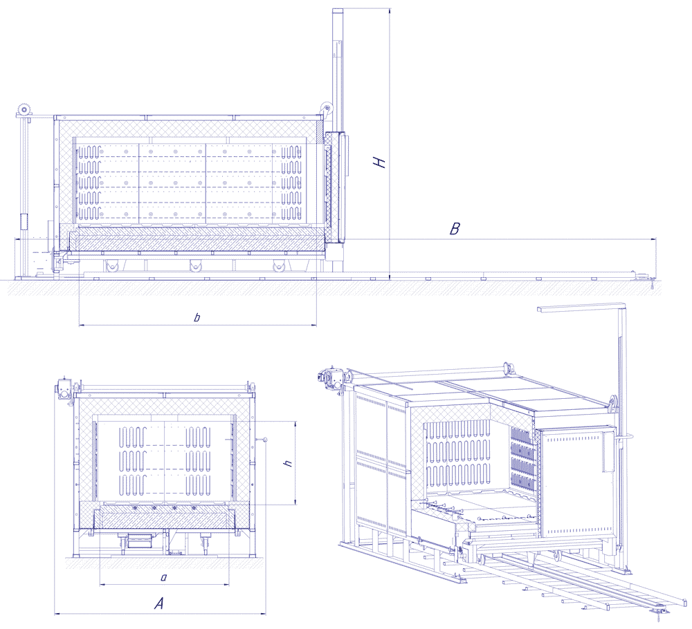 Drawing of the SDO furnace